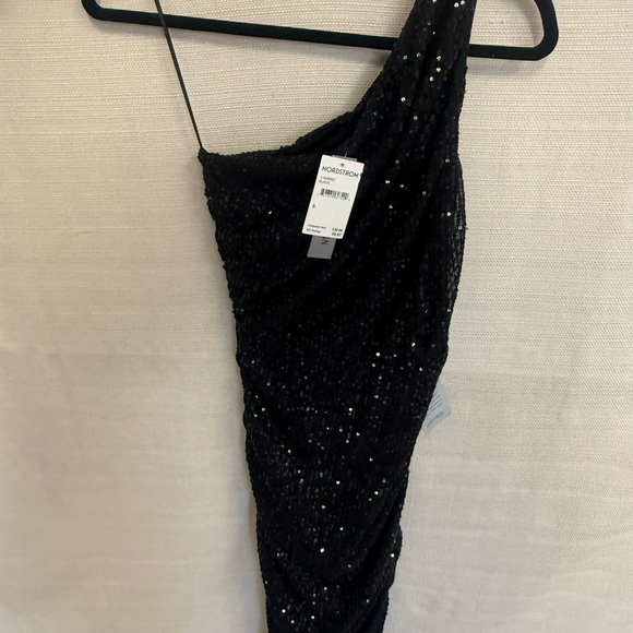 Nordstrom Dresses & Skirts - Nordstrom Black Sequin One-Shoulder Dress